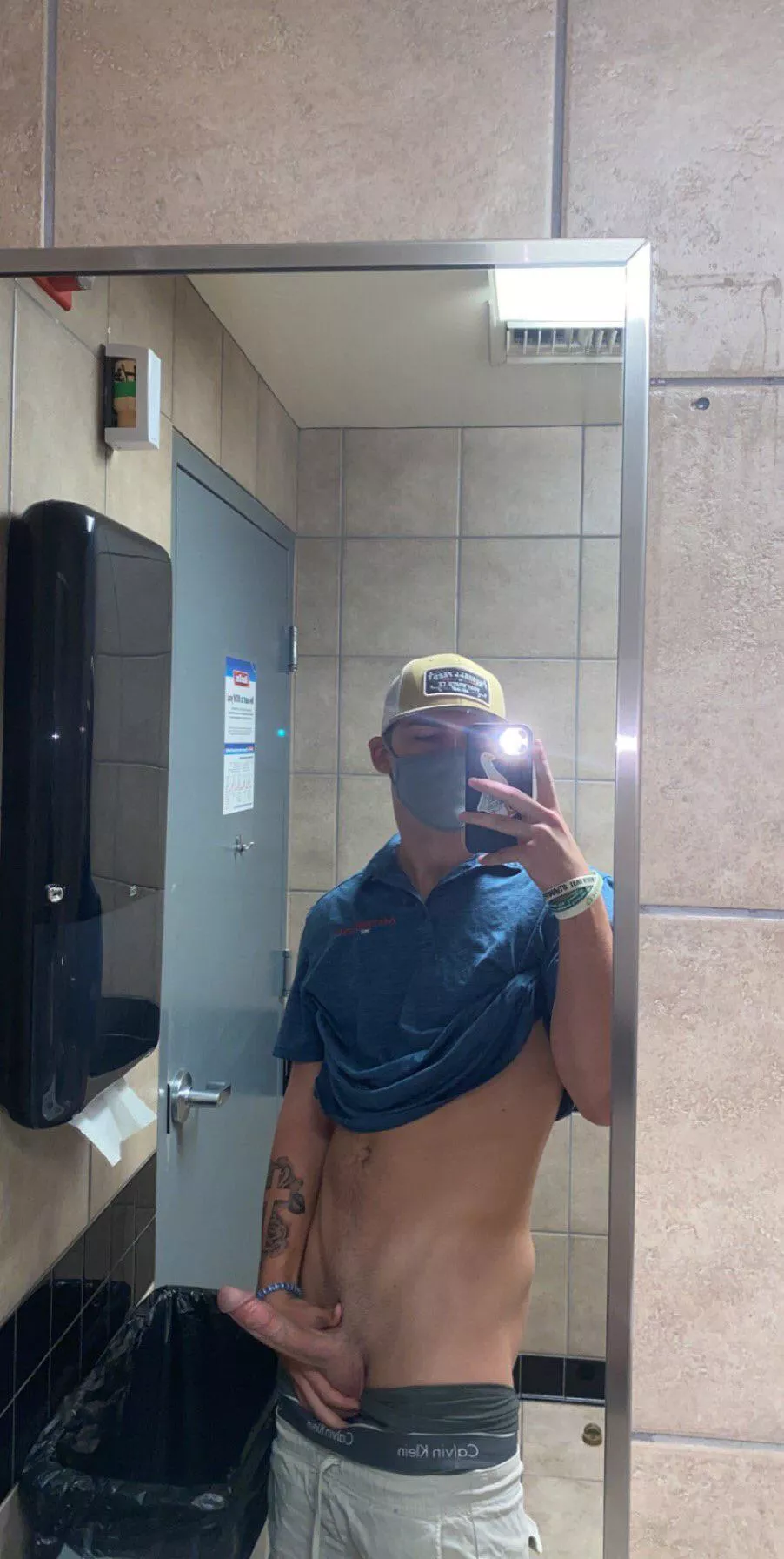 Would you walk in this bathroom and suck my big dick ? Would you walk in this bathroom and suck my big dick ?