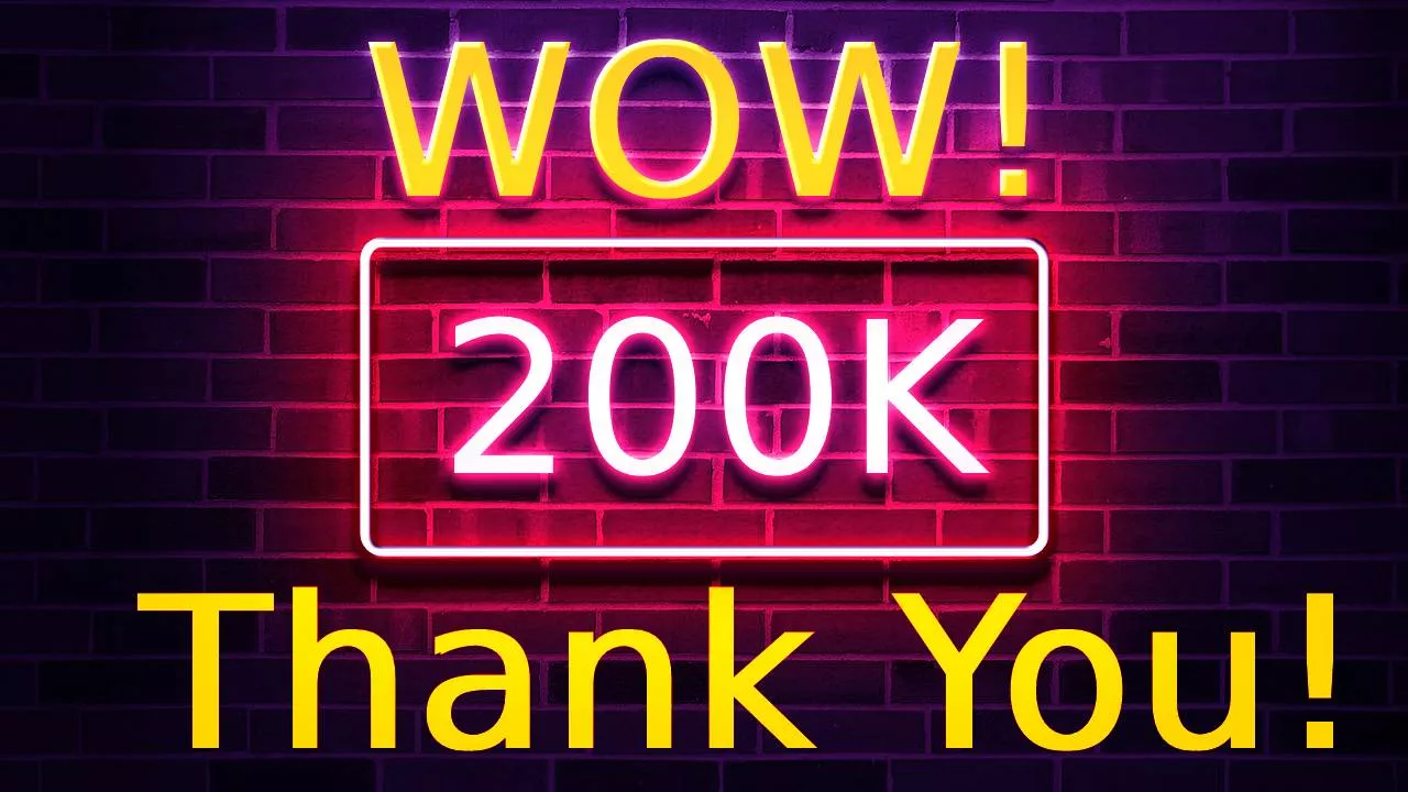 🔥🔥🔥 WOW, we've just hit 200k subscribers. Thank you for being a part of this amazing community!!! 🔥🔥🔥