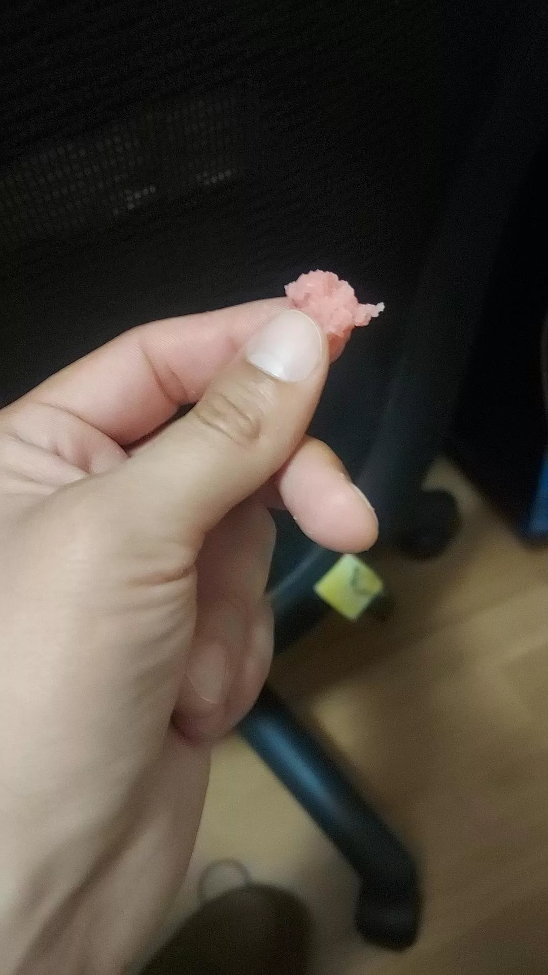wtf is this pink sticky stuff? I found it in the vagina