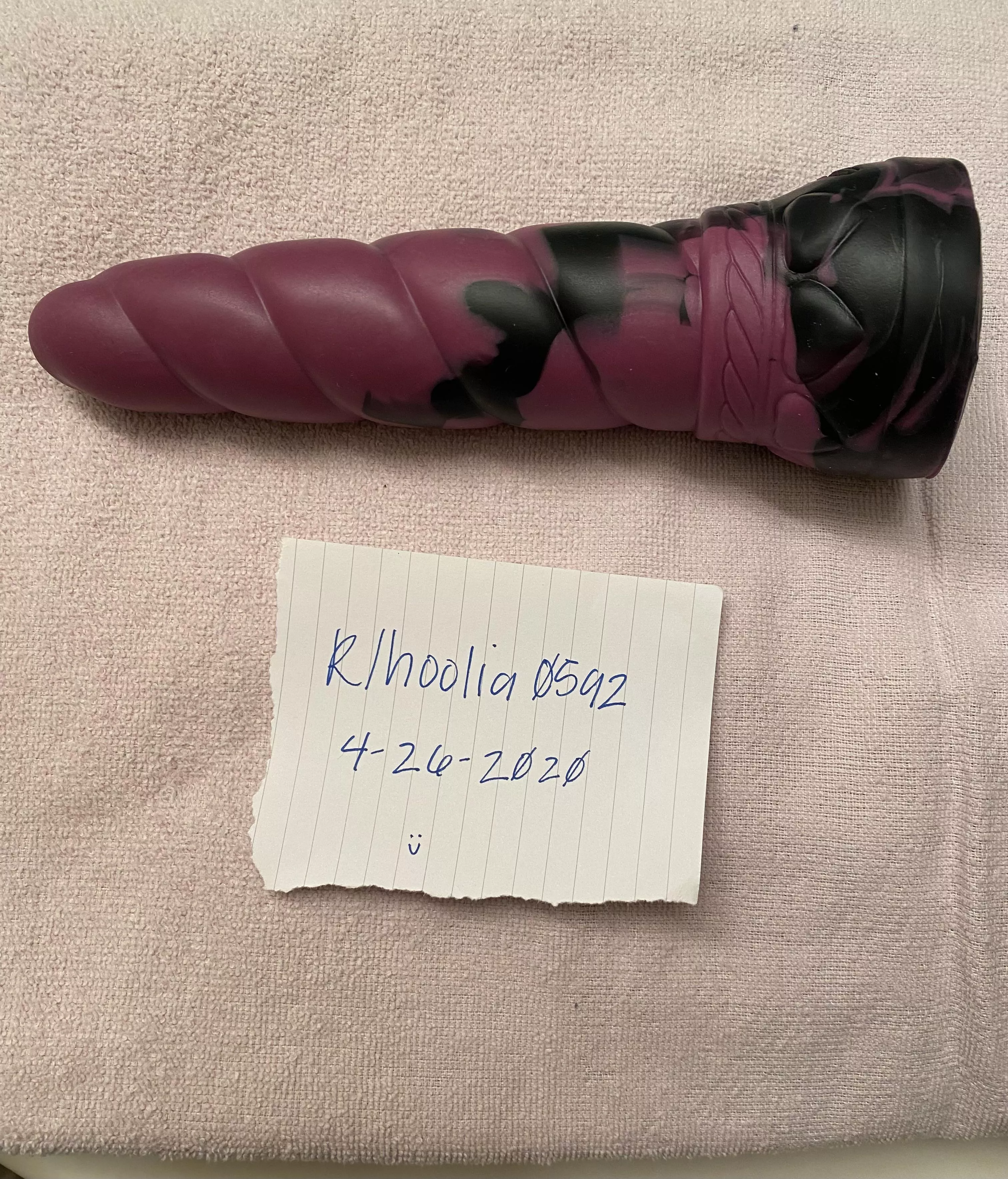 WTS- Small Soft Purple and Black Swirl Mystic - used once, a smoke free home with cats (toy kept in closet away from them) [USA]