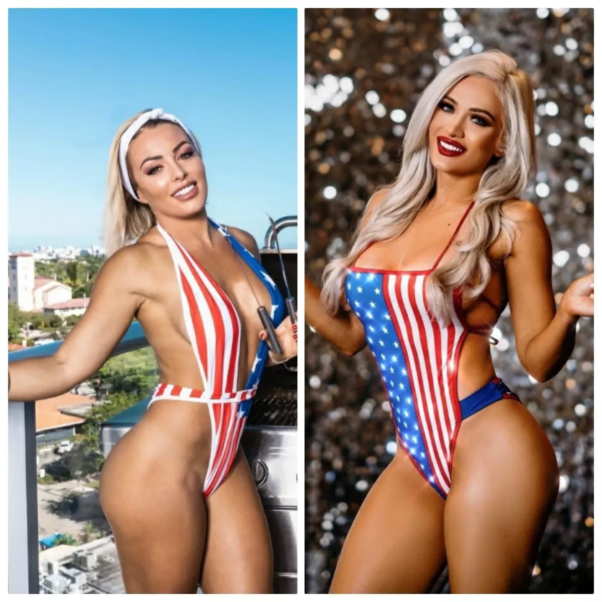 WWE Divas proud to be American! 🇺🇸