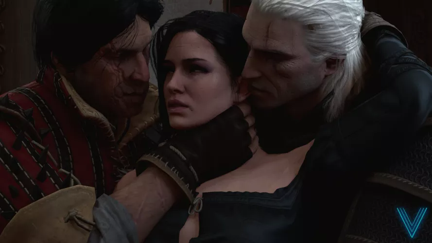 Yennefer with Geralt & Eskel (The Vice)