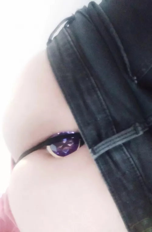 Yesterday's secret under my thong 😳 (oc)