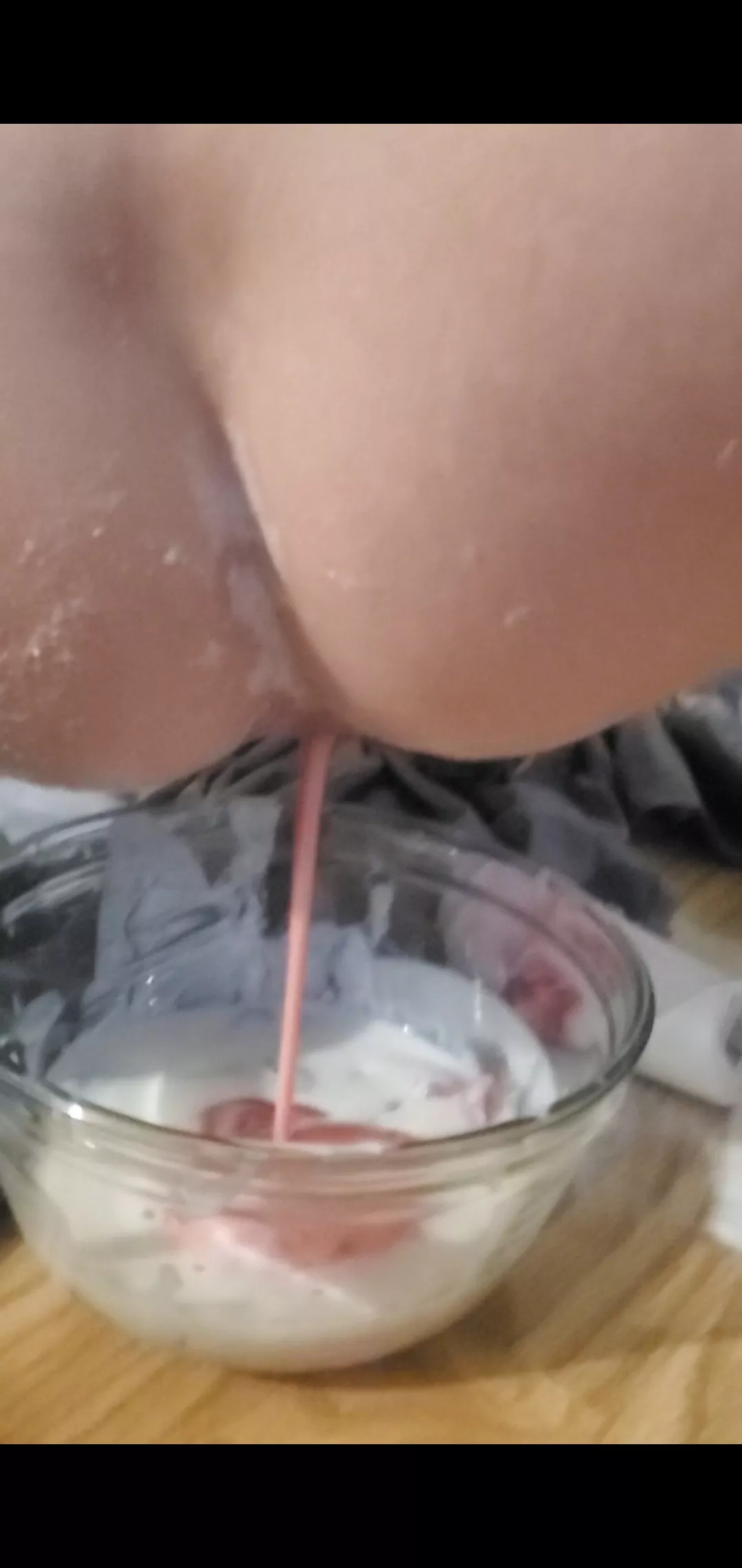 Yogurt and Strawberry sauce....