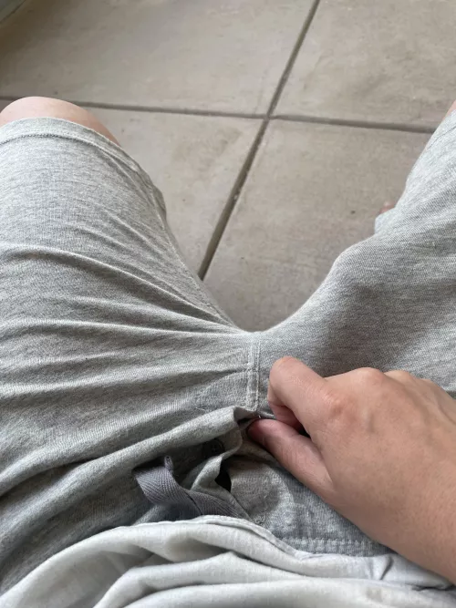 You like my new shorts? Almost see through