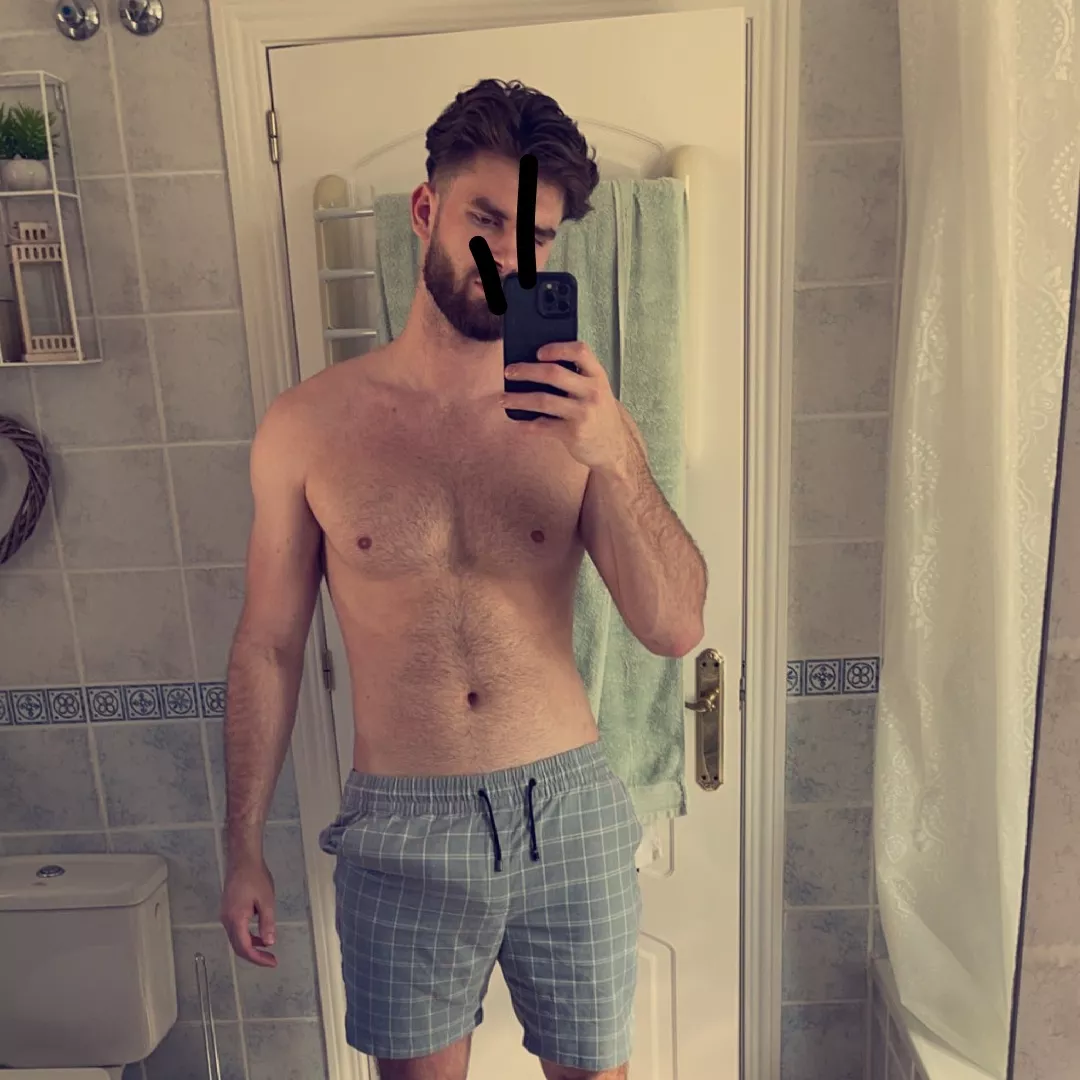 you notice it, you reach in and pull it out of my shorts, then what?... 😈