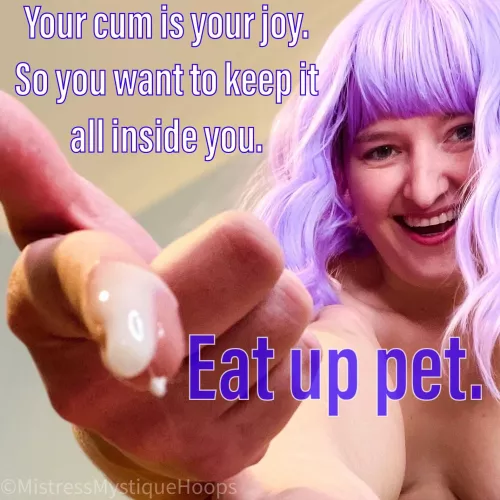 You wouldn't want to lose your joy. So eat it up 💜🍆💦👅💜