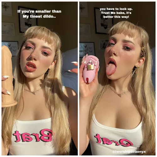 you’ll be a more obedient male this way. 🖤