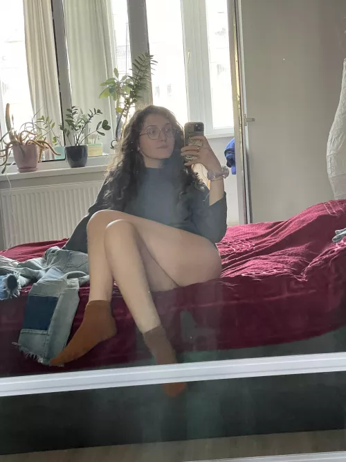 you’ll have to trust me i got panties on 😇 [f]