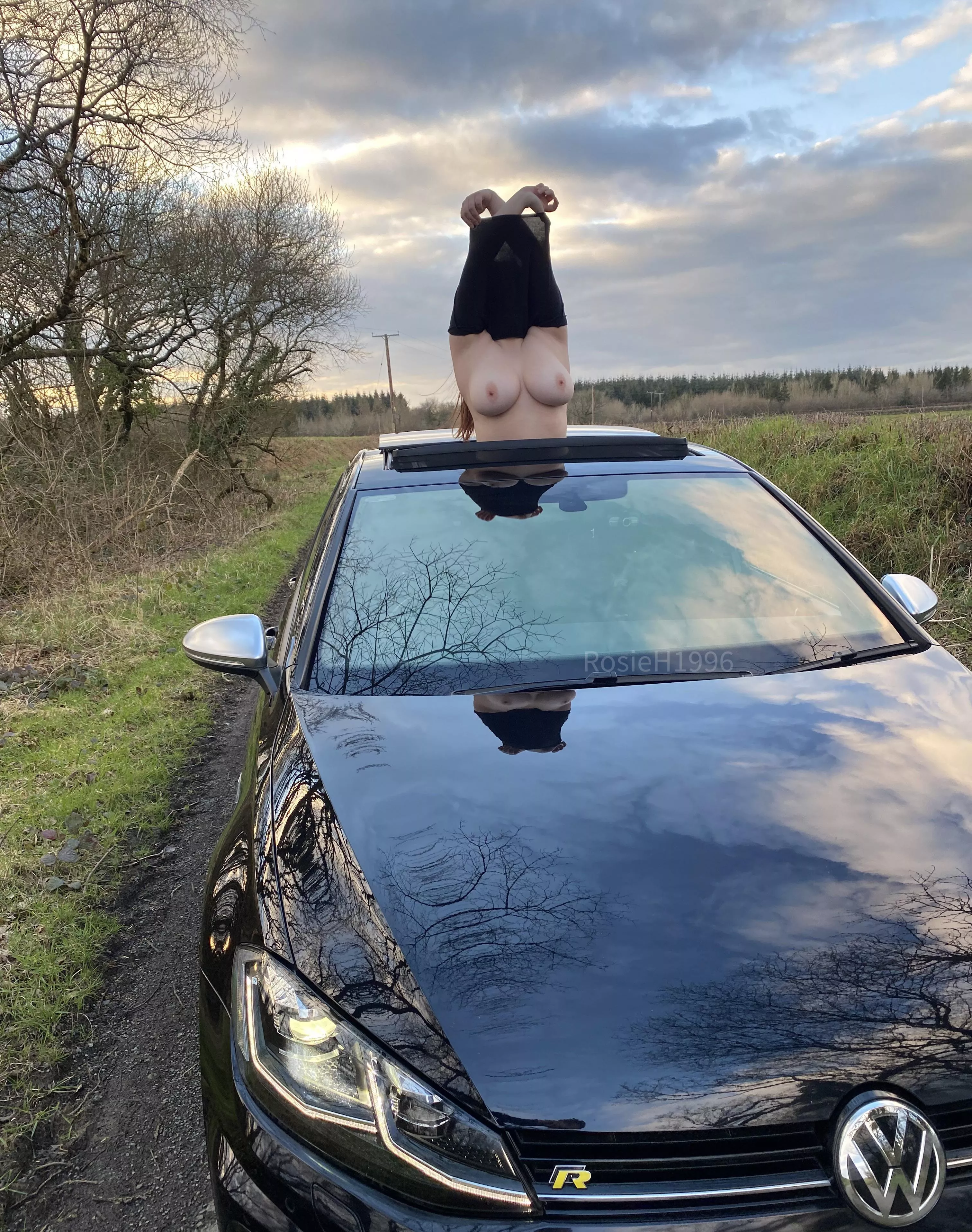 Your busty British girl next door… come knocking, especially when it’s rocking