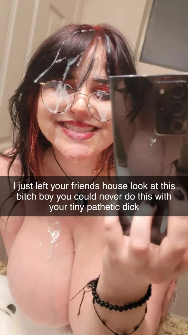 Your girlfriend sent you a snap after meeting up with one of your friends...