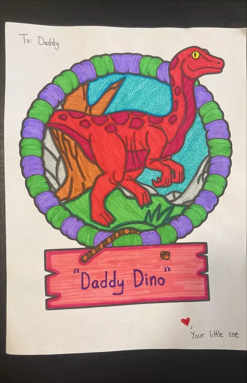 Colored Daddy a picture today! I hope he likes it.π¦β€οΈ Colored Daddy a picture today! I hope he likes it.π¦β€οΈ
