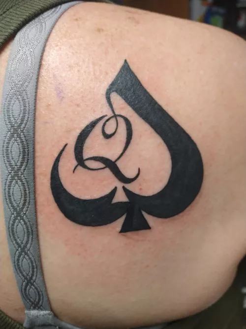 her QOS tatt done today her QOS tatt done today