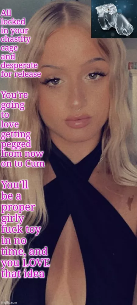 Locked and ready for your Feminization Pegging Locked and ready for your Feminization Pegging