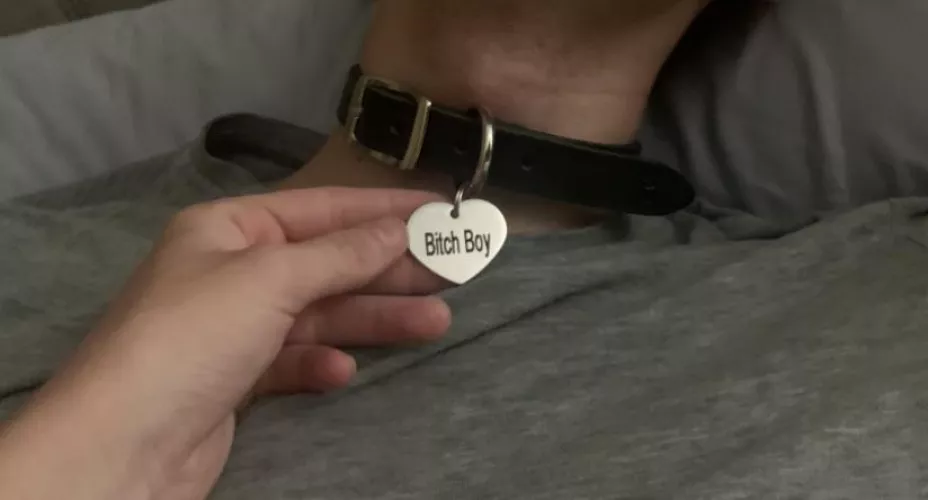 personalized collar for my bitch boyfriend so he always knows his place, tell me how much of a loser he is! personalized collar for my bitch boyfriend so he always knows his place, tell me how much of a loser he is!