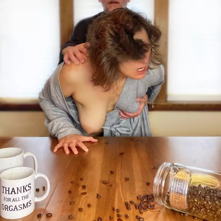 Some mornings making coffee takes on a different meaning… Some mornings making coffee takes on a different meaning…
