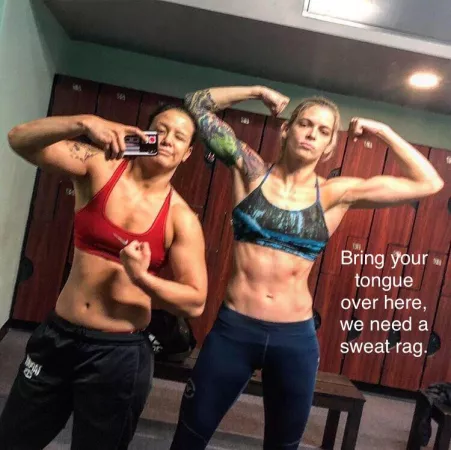 Sweat licking Sweat licking
