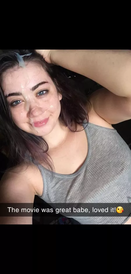 What you get when she's out watching a movie What you get when she's out watching a movie