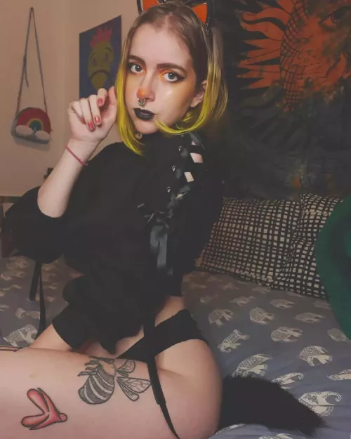 Would you give me some milk, Master? 😸 Link in comments for more 🖤💦 Would you give me some milk, Master? 😸 Link in comments for more 🖤💦
