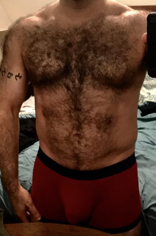 Underwear pic with frury shoulders Underwear pic with frury shoulders