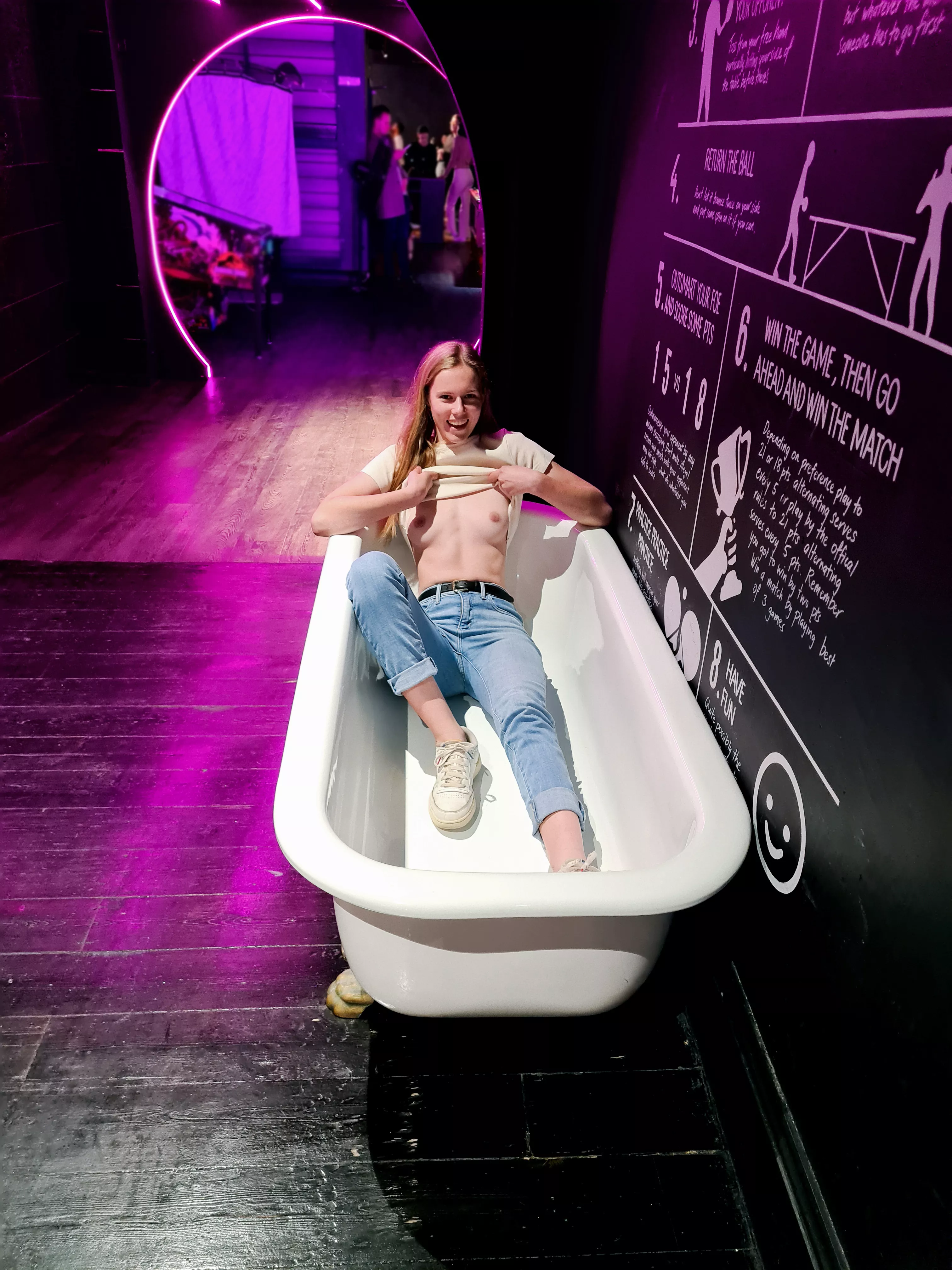 A little bit of a flash to spice up the night!