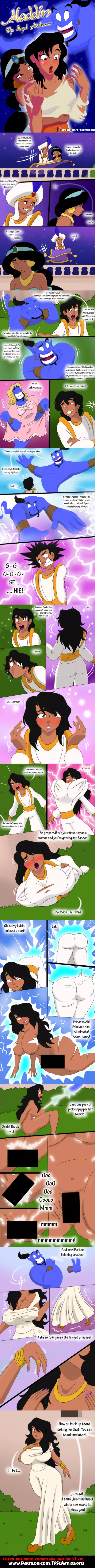 Aladdin: The Royal Makeover TG Full Comic