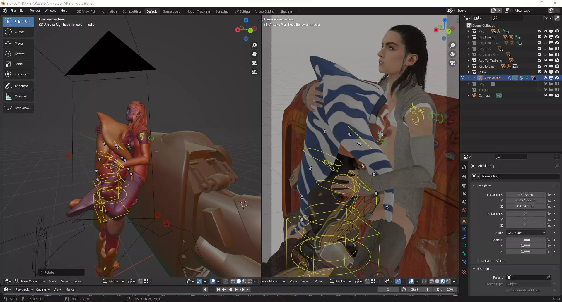 Here’s a work in progress update (Me)