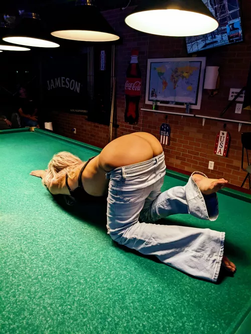 Pretty sure this is how the game is played 🎱🍑