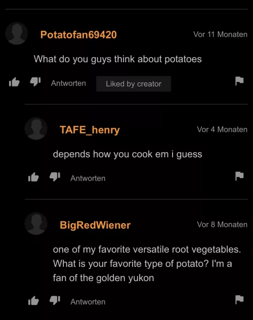 What do you think about potatoes?