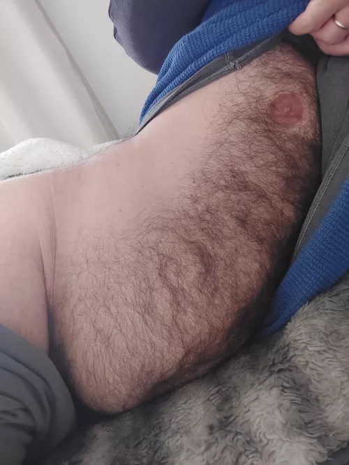 be my big spoon and rub my hairy belly