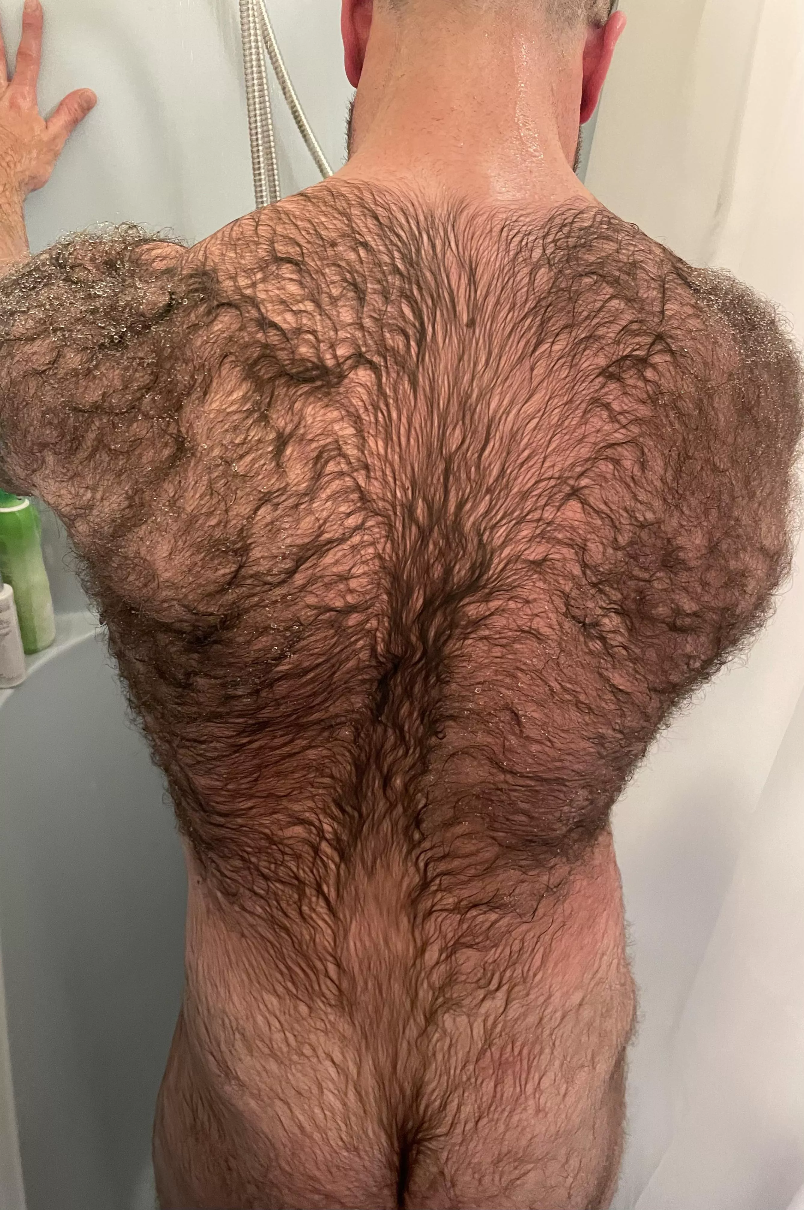 Nothing like a hot shower after working all day.