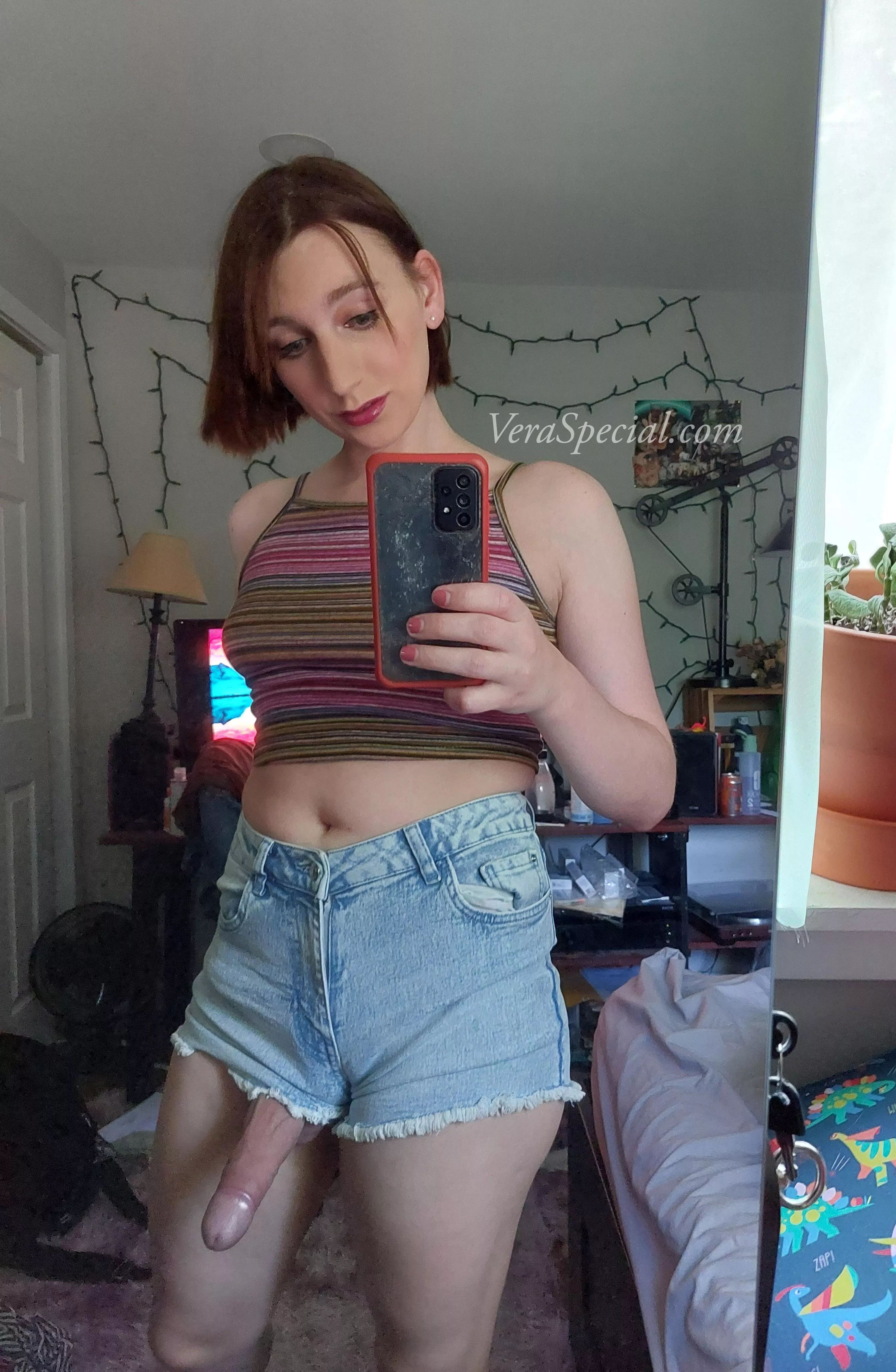 Oh no! I think something fell out of my shorts, can you help me hide it?