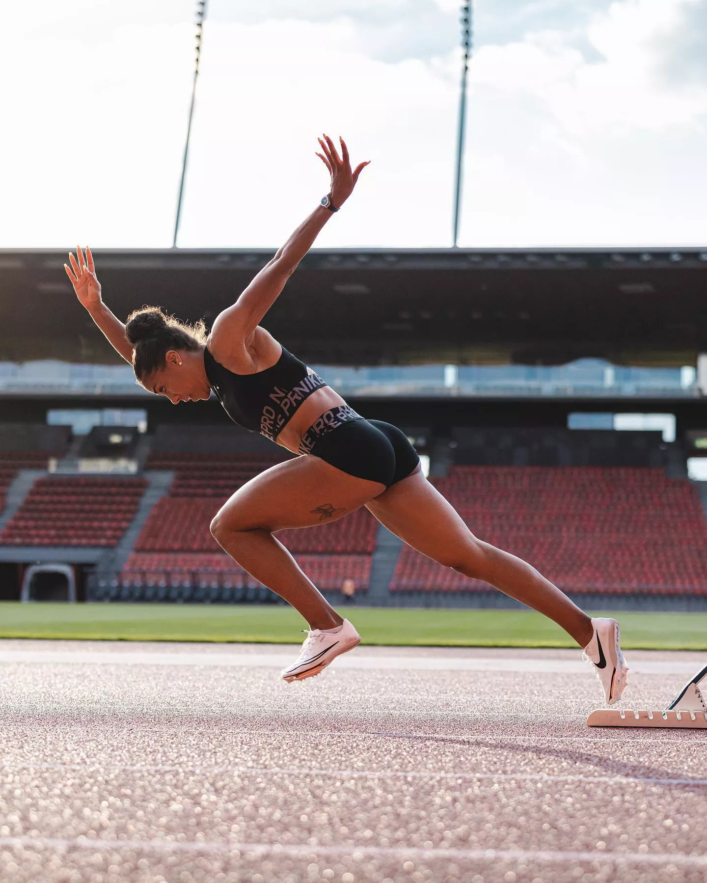Swiss sprinter Mujinga Kambundji