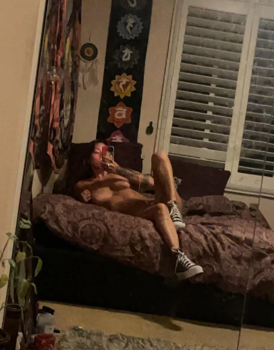 Just a girl in her chucks 🖤🤍🖤🤍