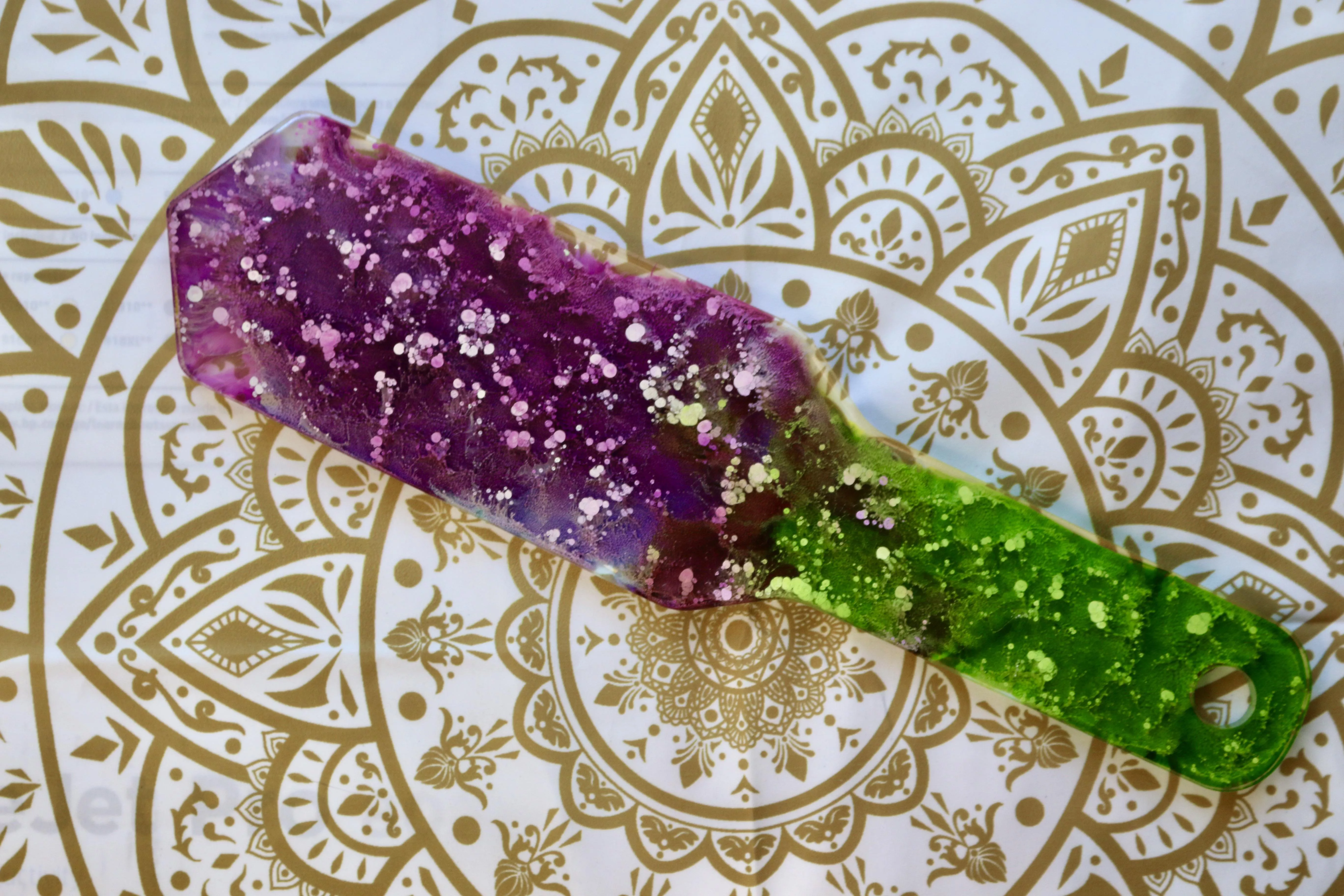 Made a spanking paddle out of resin ✨