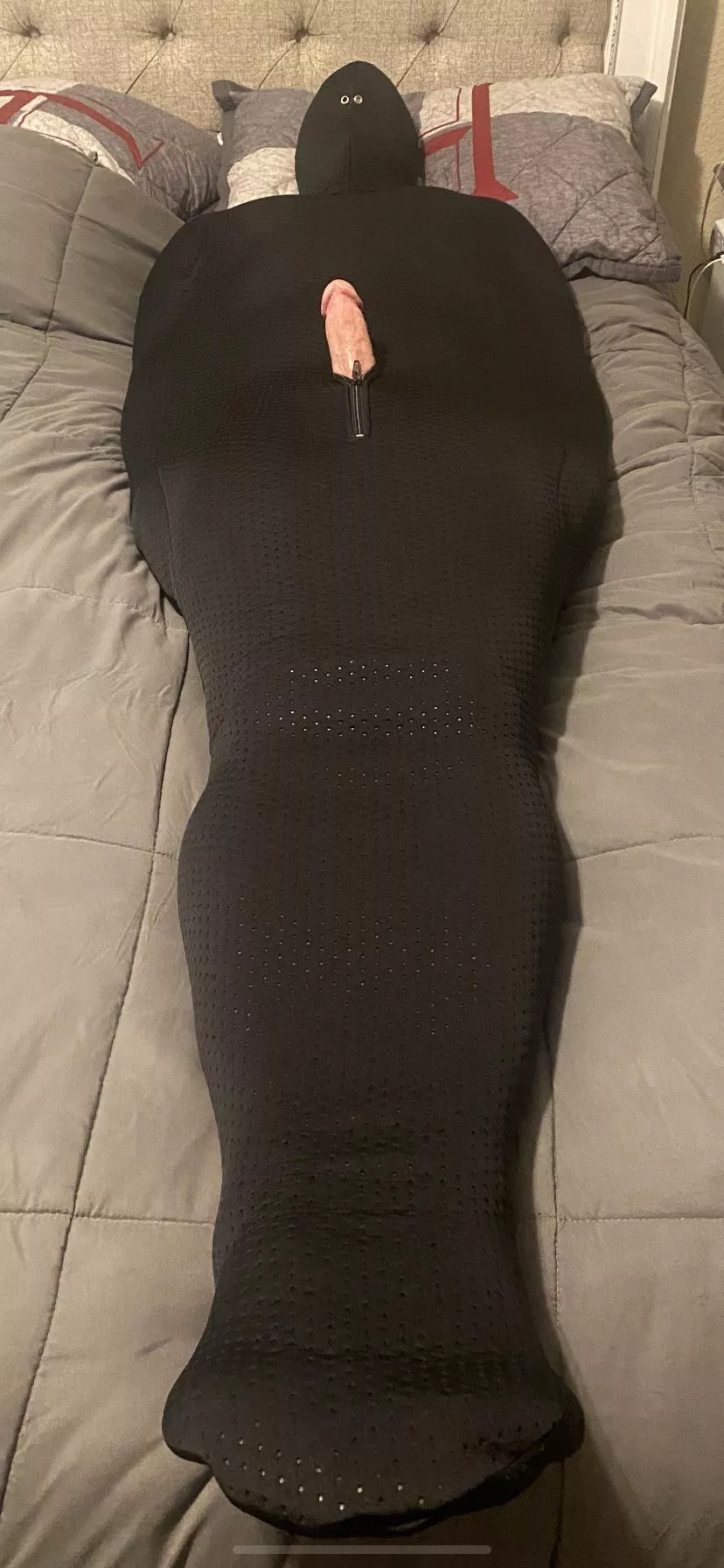 It’s perfect and very comfortable. Fits snug and there is no getting out. The wife left me for a while in this and then came and played with me.