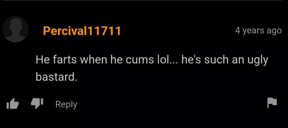 Just blowing a kiss from the bum, romantic!