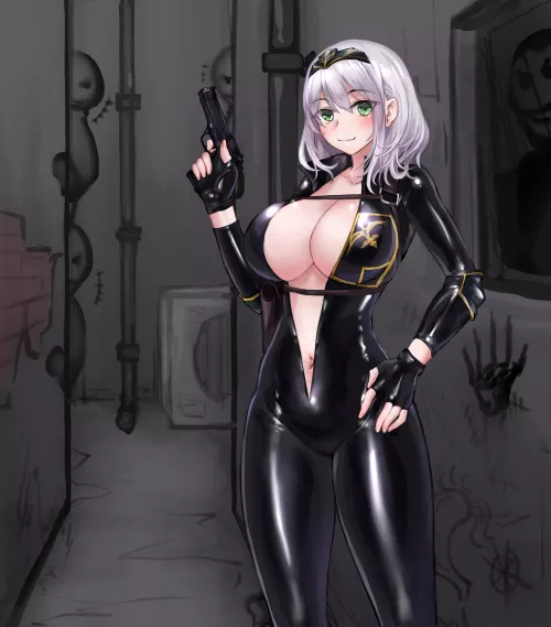 Shirogane Noel Latex Suit Investigator (Yeklsa ) [Hololive]