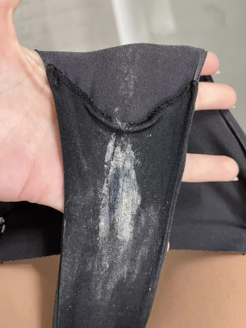 Pregnancy panties always end up extra creamed (these have been air dried)