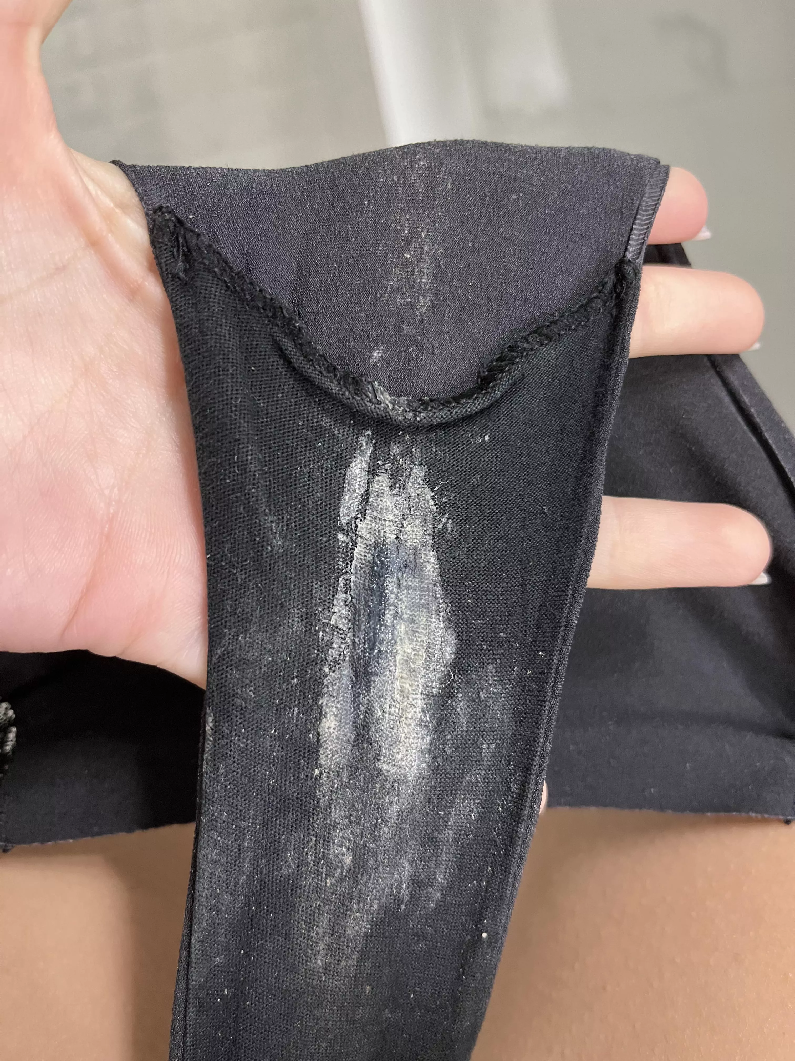 Pregnancy panties always end up extra creamed (these have been air dried)