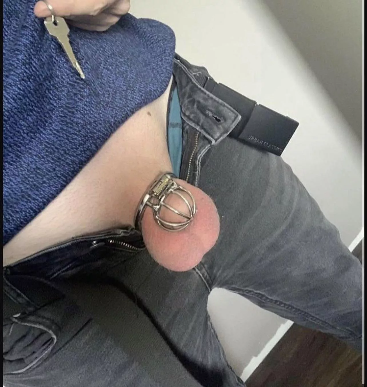 One of my smallest cages to lock up my tiny ‘dick’