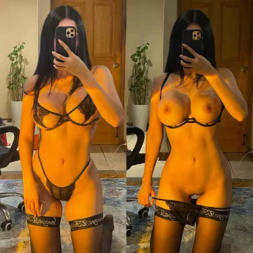 Do you like them more on the left pic or the right pic?