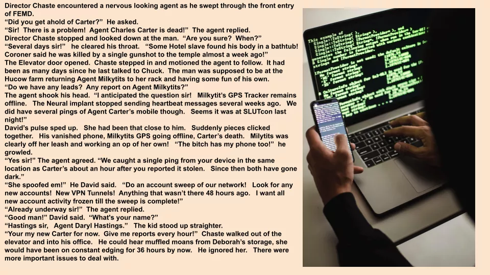 FEMD Director David Chaste learns the depth of his problems.