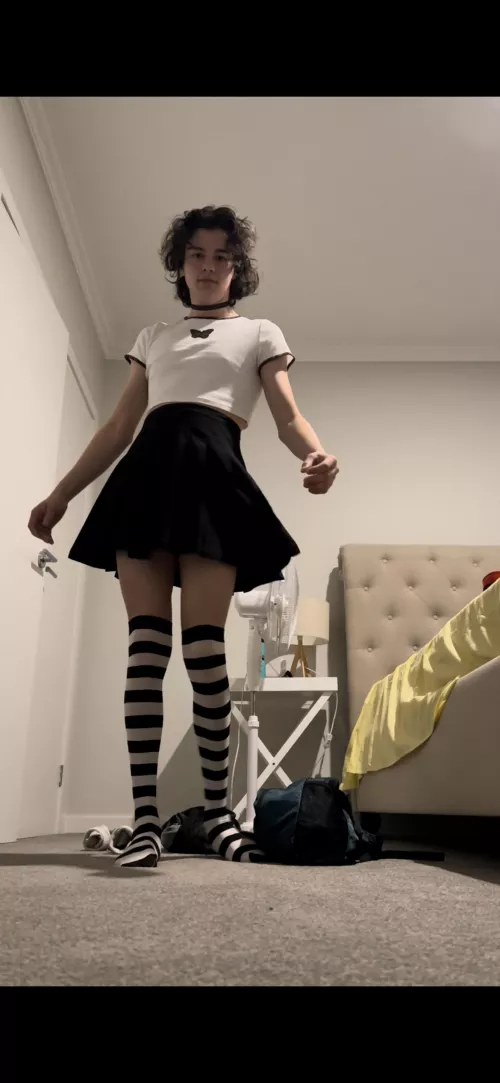 I get so happy when I dress up… can’t wait until I’m out of the closet lol