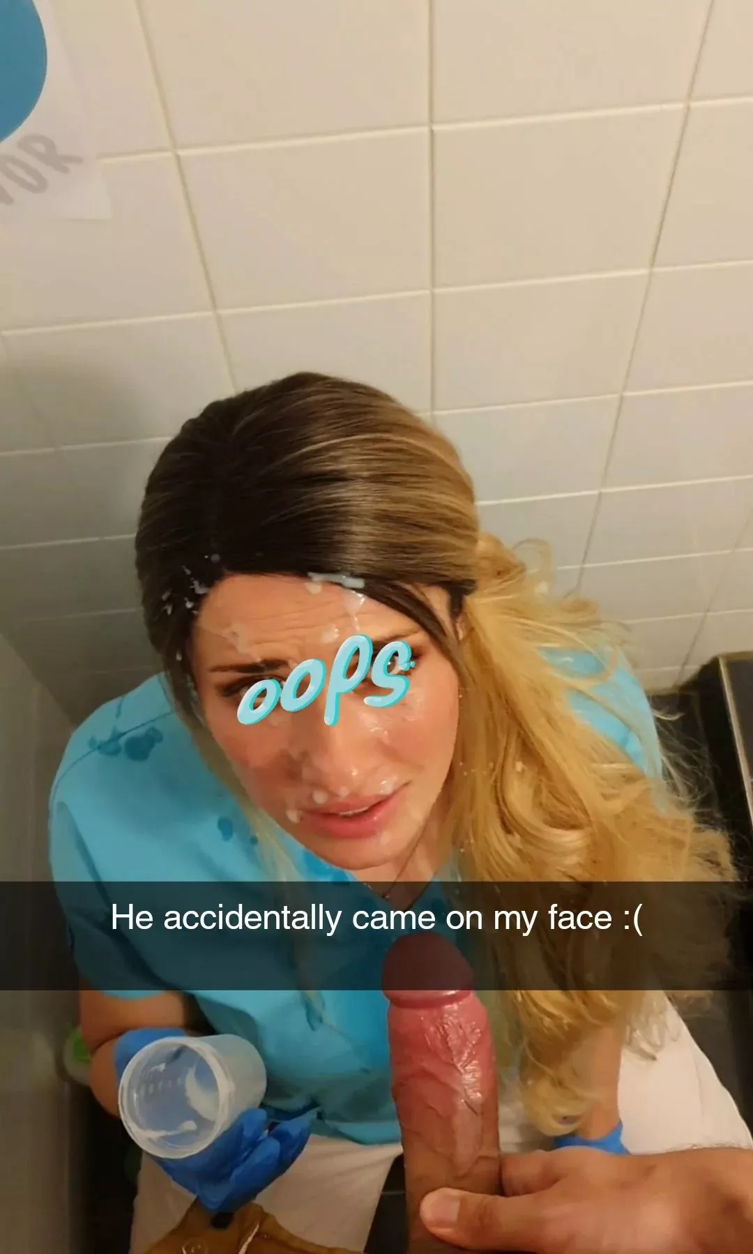 omg guys have bad aim... I said cum IN the cup