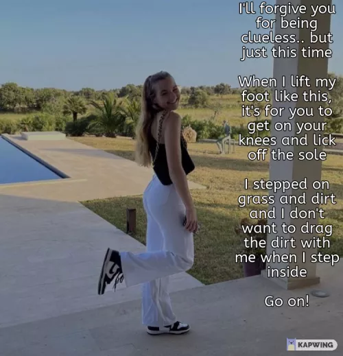 She'll forgive your cluelessness the first time