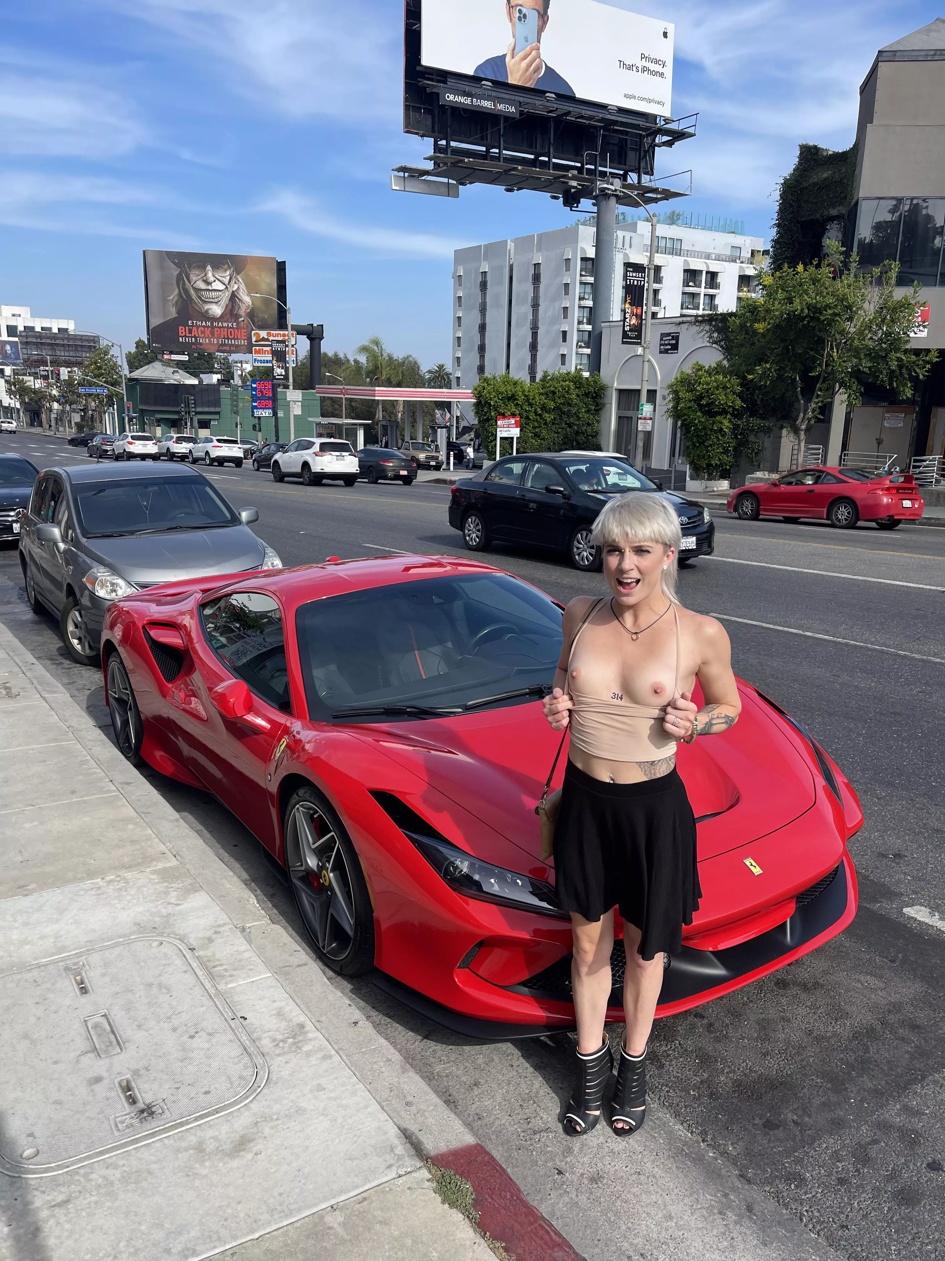 What a sexy car, if this dude was around I would’ve let him fuck me on the hood right there.