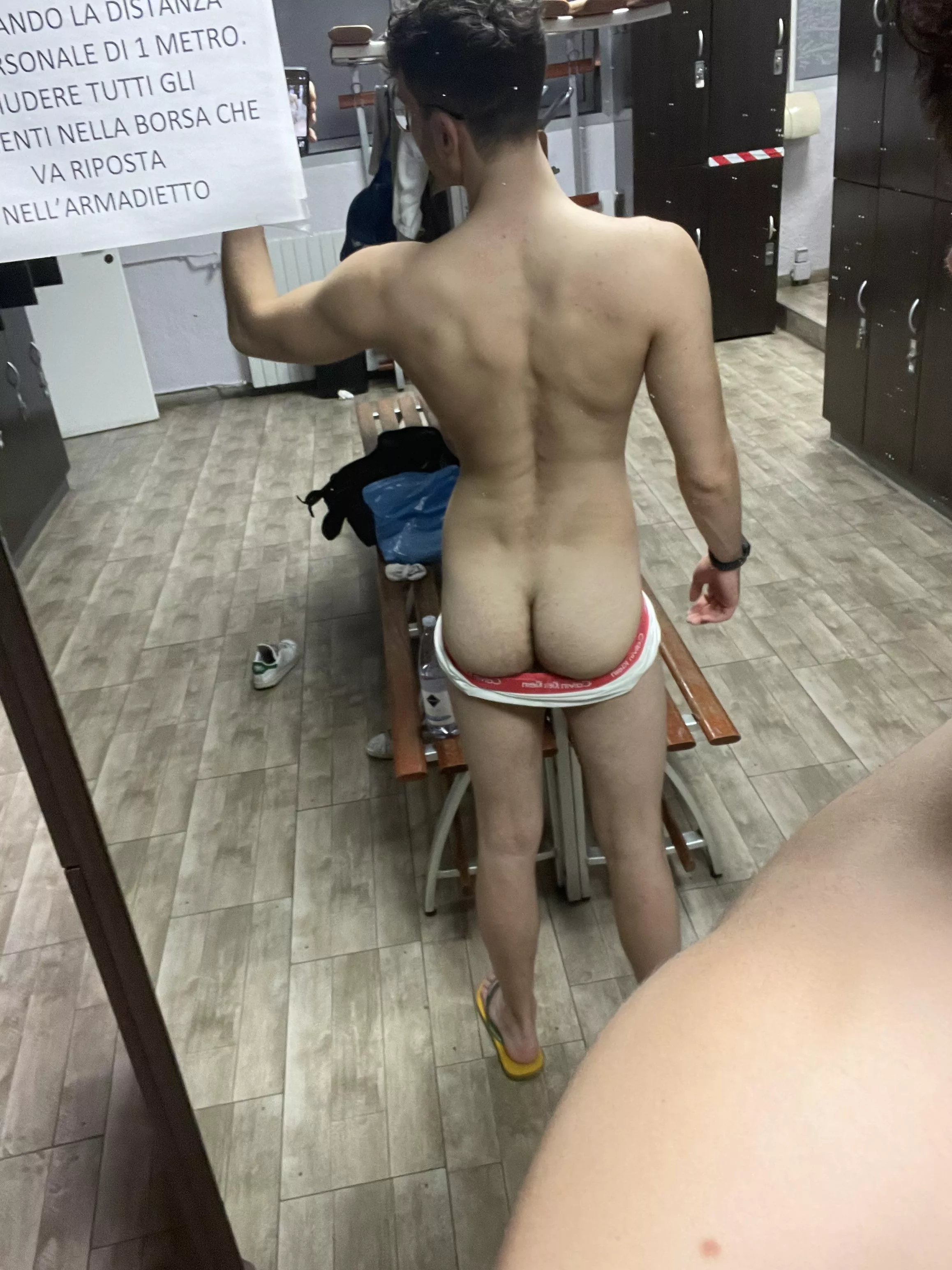 Rip my undies off and fuck me in the locker room