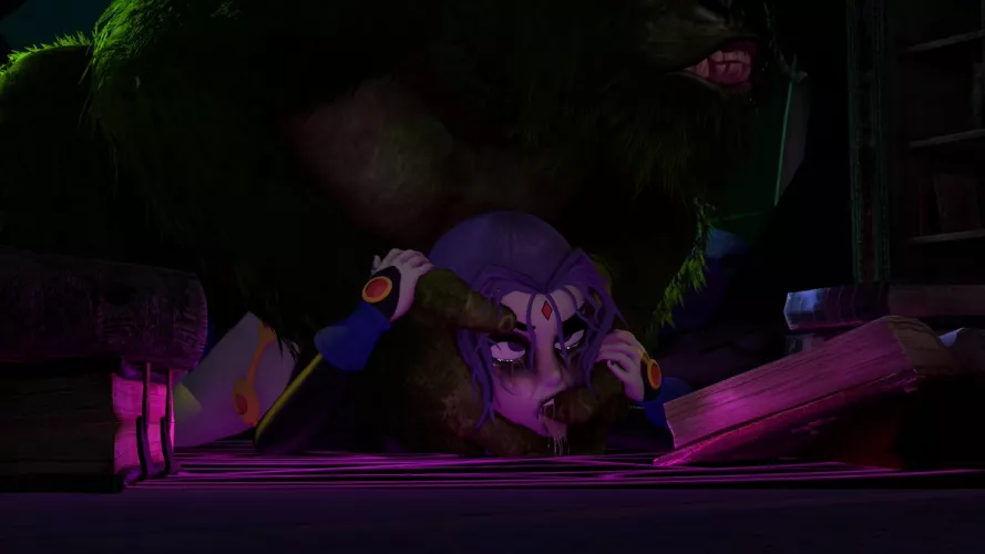 Raven getting help with her meditation (FroggySfm)