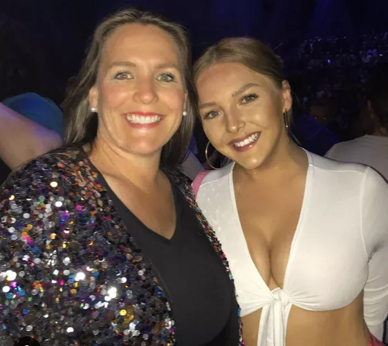 Can see where daughter gets her…. talents from.